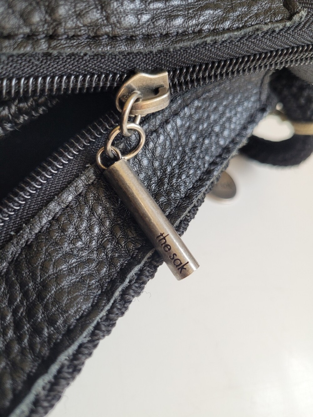 The Sak Handwoven Crochet Crossbody Bag Black Medium - Picture 7 of 11